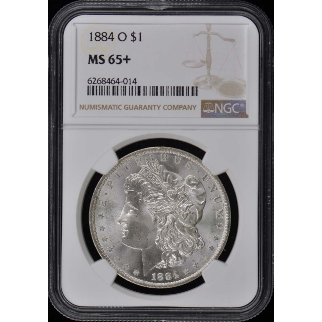 1884-O Morgan Dollar S$1 NGC MS65+