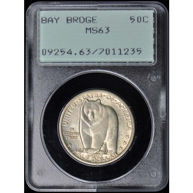 BAY BRIDGE 1936-S 50C Silver Commemorative PCGS MS63