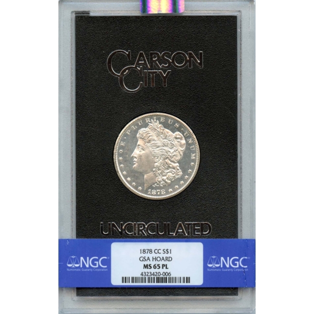 1878-CC Morgan Dollar GSA HOARD S$1 NGC MS65PL