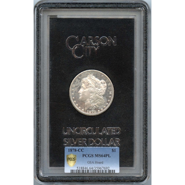 1878-CC $1 Silver Morgan Dollar PCGS MS64PL