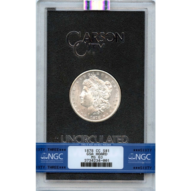 1878-CC $1 Silver Dollar GSA Hoard NGC MS63
