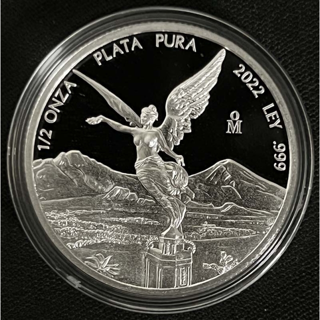 2022 Mo Mexico 1/2 Silver Libertad Proof Mintage 1250