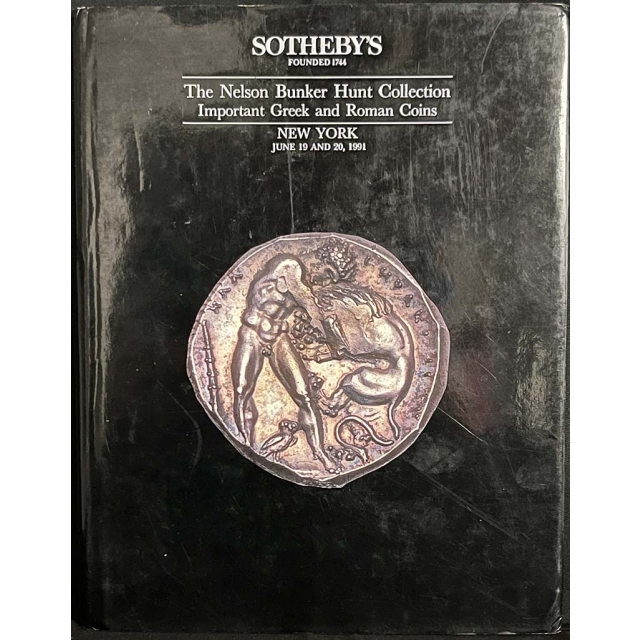 Sotheby's 1991 Catalog Nelson Bunker Hunt Collection Greek Roman Coins