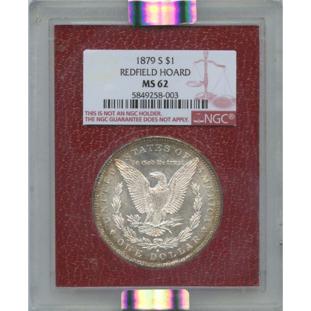 1879-S $1 Morgan Dollar Redfield Hoard NGC MS62 