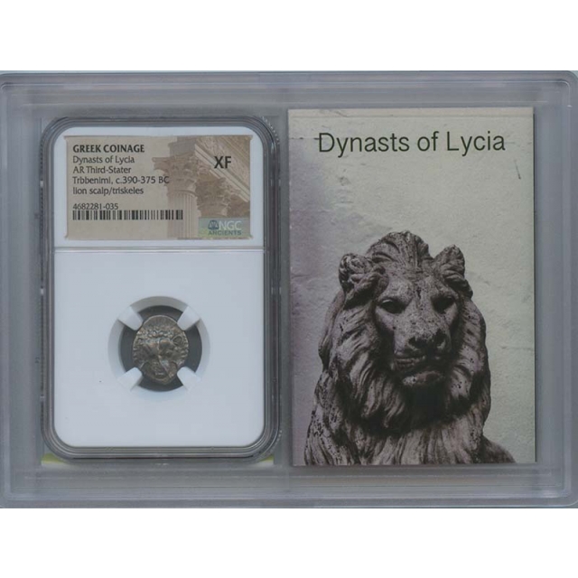 390-375 BC Dynasty of Lycia AR Third Stater NGC XF 40 Story Vault 