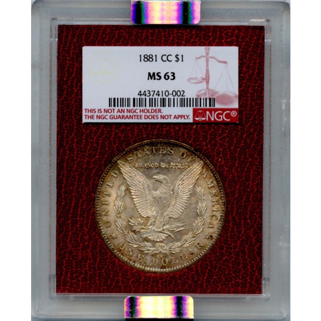 1881-CC $1 Morgan Dollar Paramount NGC MS63