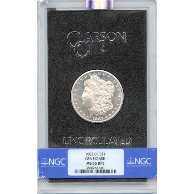 1883-CC Morgan Dollar GSA HOARD S$1 NGC MS65DMPL