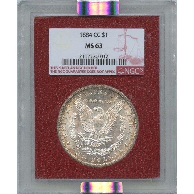 1884-CC Morgan Dollar S$1 Paramount NGC MS63