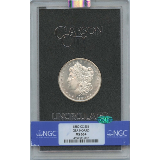 1880-CC Morgan Dollar GSA HOARD S$1 NGC MS66+ (CAC)
