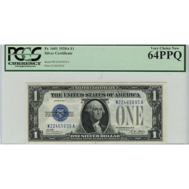 1928A $1 Silver certificate PCGS64 Very Choice New PPQ