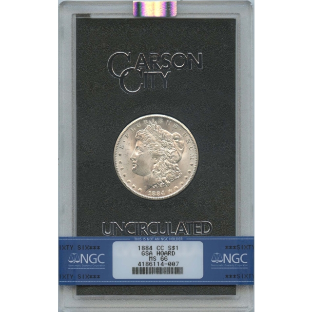 1884-CC Morgan Dollar GSA HOARD S$1 NGC MS66